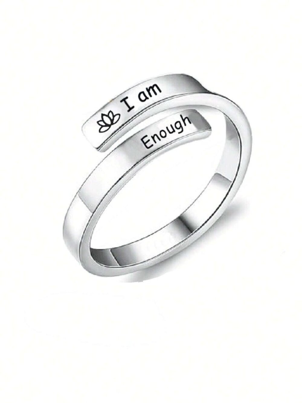 I Am Enough Ring Adjustable Hypoallergenic & Tarnish-Free Stainless steel ring